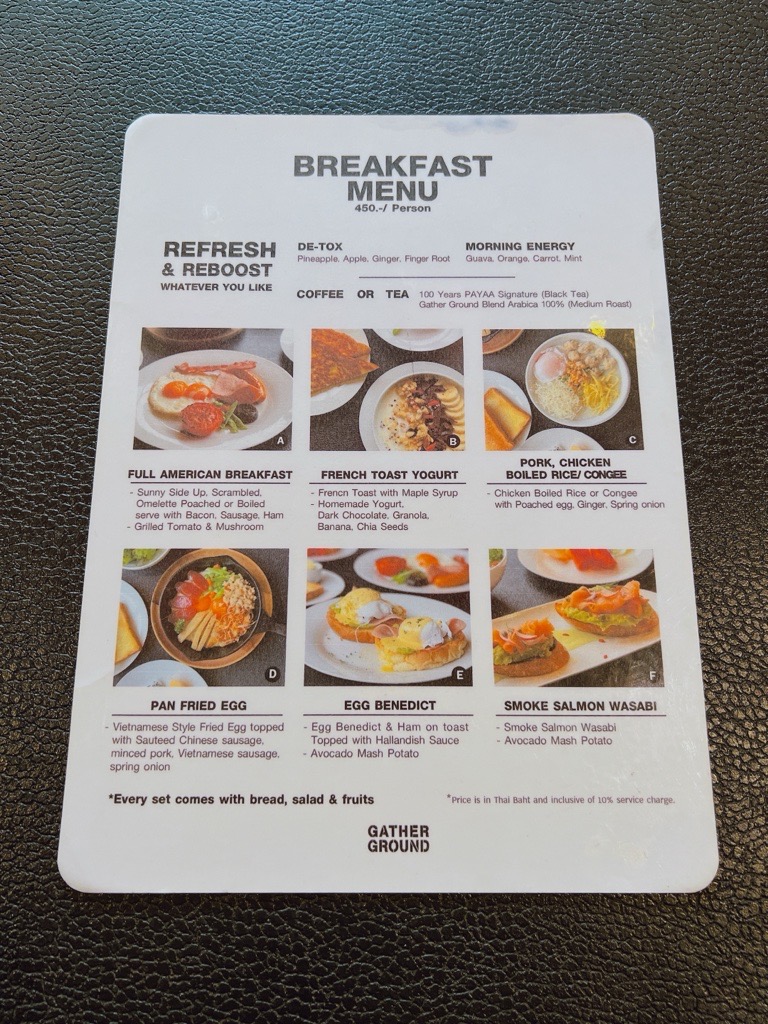 gatherground menu